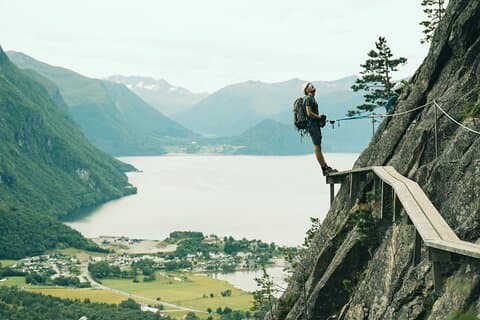 Via Ferrata Åndalsnes Introductiemuur