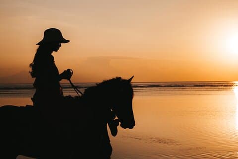 Sint Maarten: Lille gruppe Sunset Horseback Ride og Campfire Tour