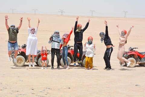 Hurghada 3 timers safari quad cykel, kamel ride