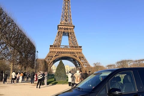Privat besök i Paris med chaufför