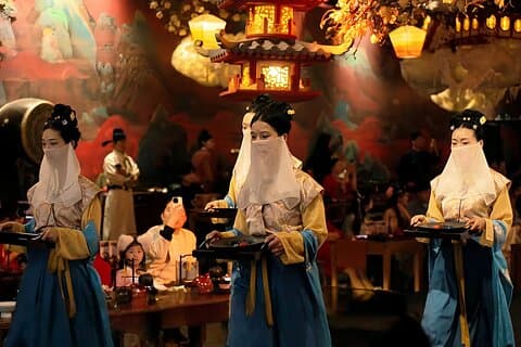 Shanghai Hologram Immersive Feast Tang Nezha kostymer og forestillinger