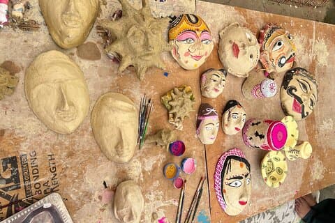 Oficina Privada Paper Mache em Jaipur