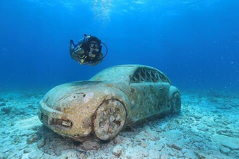 Zwei-Tanks-Tauchen für Anfänger in Cancun