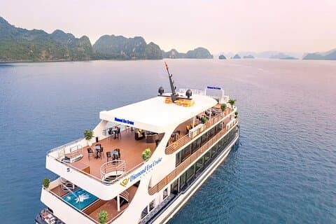 Best Selling Halong 5 estrelas Dia de Cruzeiro Buffet Almoço e Jacuzzi