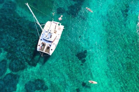 Rhodes Luxury Sunset Catamaran with Open Bar & Water Toys