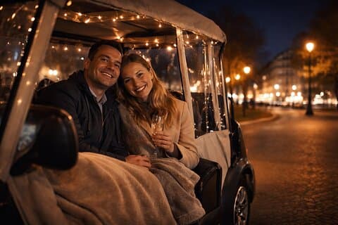 Le Tour d’Amour El carrito de golf privado de San Valentín en París