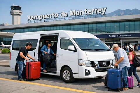 Transfer Airport in Monterrey, 10 passenger minivan
