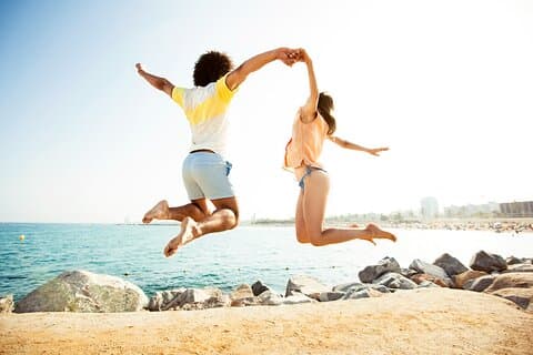 Strandfotografering i Barcelona