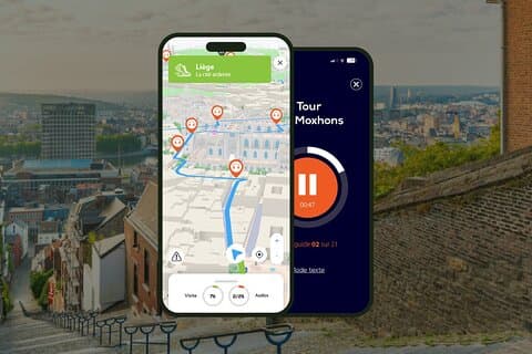 Liège Audio guided walking tour 2h00 and 24 audio commentary