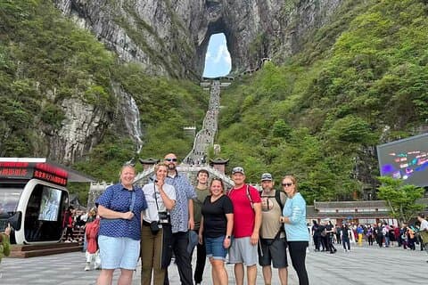 Zhangjiajie : Kaartje voor berg- en kabelbaan Tianmen