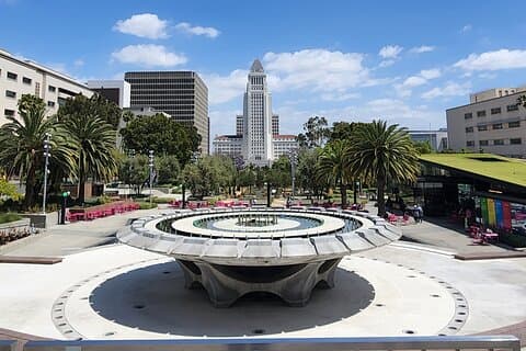 Historien og arkitekturen i Los Angeles centrum