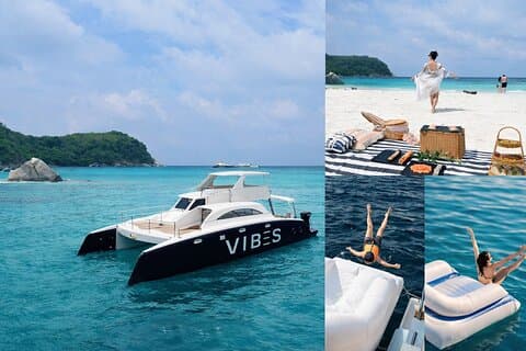 Phuket Premium Catamaran Tour Racha Picnic/Sunset/Water Toys