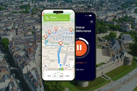 Nantes Audioguided Walking Tour 2h30 and 30 Audio Commentaries