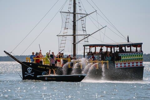 Hilton Head Pirate Ship Adventure Sejl ombord på Black Dagger