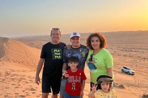Wadi Bani Khalid svømming og ørken solnedgang dagstur