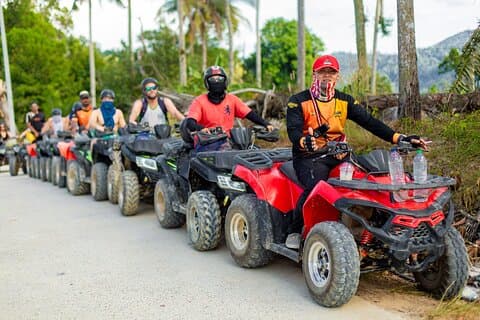 Koh Samui 4 ore di giro nella giungla ATV a vista sulle montagne con pranzo