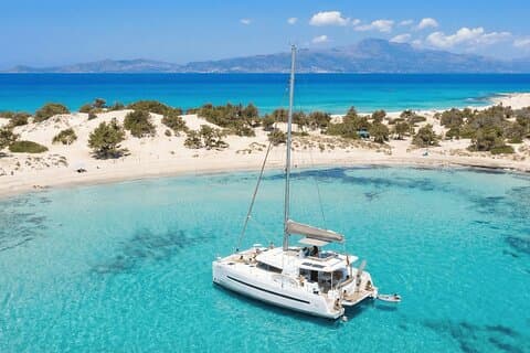Chrissi Luxury Catamaran Cruise med lunsj og åpen bar