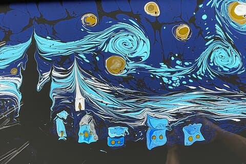 Private Paper Marbling Turkish Art Ebru Class At Locals Home