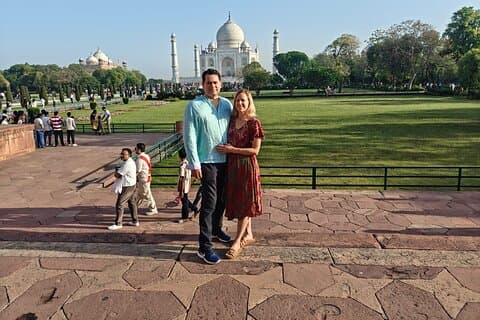 Taj Mahal Mágica del mismo día desde Delhi en vehículo privado