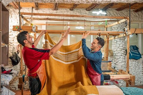 Traditionell vävningsupplevelse i Essaouira