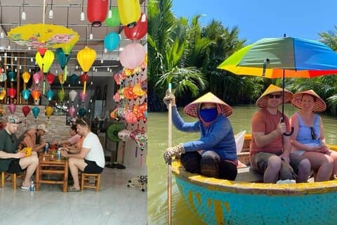 Hoi An Eco Tour Bamboo Boat and Lanterns Making