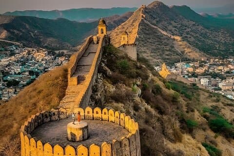 Excursão ao património de Jaipur com o Monkey Temple e o pôr do sol de Nahargarh