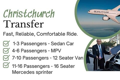 Christchurch International Airport To/From City Center Transfer