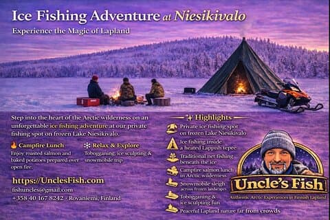 Rovaniemi : Niesikivalo isfiske eventyr med lokal guide 6h