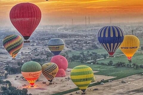 Globo de aire caliente de Luxor