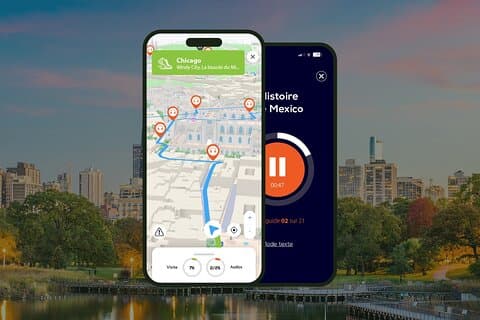 Chicago Audio Guided Walking Tour 3h and 25 Audio Commentaries