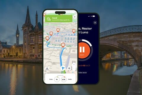 Gent: Audioguidet byvandring, 1 time og 10 minutter og 19 lydkommentarer