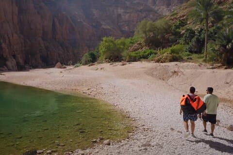 Excursion privée d'une journée à Wadi Shab et Bimmah Sinkhole