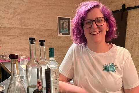 Craft Spirits på taket av Condesa