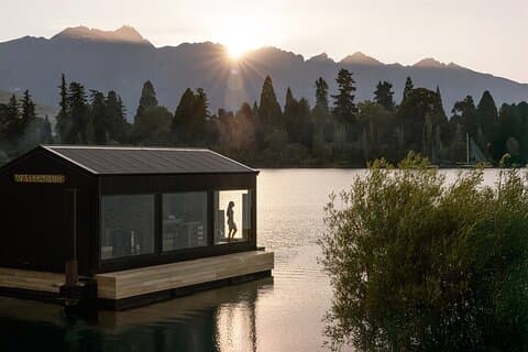 Expérience privée de sauna flottant à Queenstown