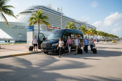 Delad transfer från Fort Lauderdale flygplats till Port of Miami