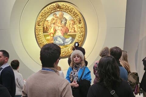 Firenze med Uffizi og David lille gruppe