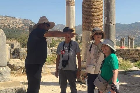 De Fès Excursion privée d'une journée à Volubilis, Moulay Driss et Meknès