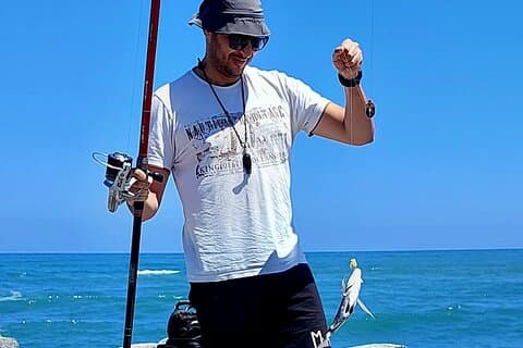 Tour privato di pesca atlantica e costiera da Casablanca a Bouznika
