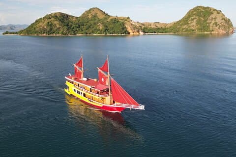 Comboio de navegação da ilha de Komodo