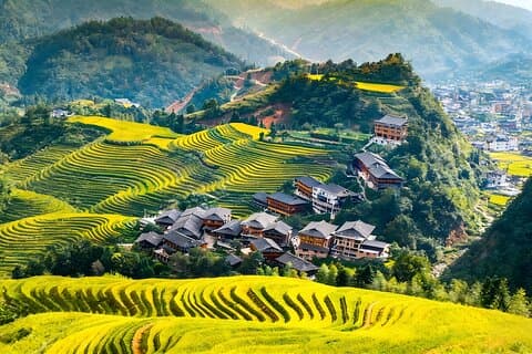 Excursão privada de um dia para Longji Rice Terraces e Long Hair Village de Guilin
