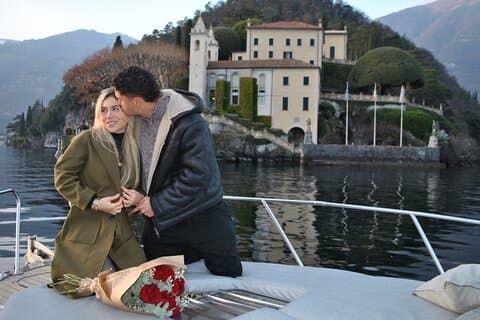 Private Luxus Hochzeitsantrag Tour auf dem Comer See