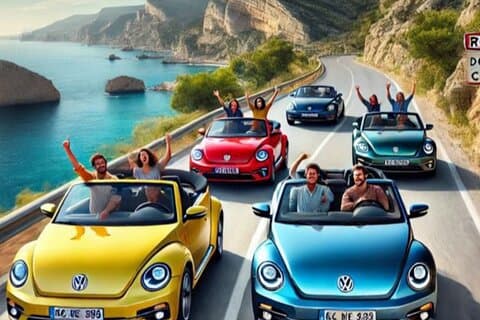 Fahren Sie mit einem Cabriolet vom Kreuzfahrthafen Marseille nach Cassis.