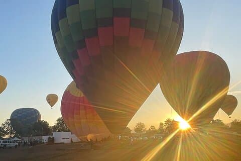Privat solopgangsballon for 2 - Teotihuacan-pyramideoplevelse
