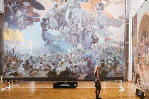 Alfons Mucha Gallery in Moravsky Krumlov Chateau