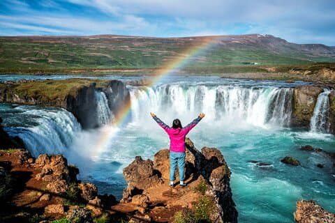 De Akureyri Myvatn Godafoss et Grjotagja Visite en petit groupe