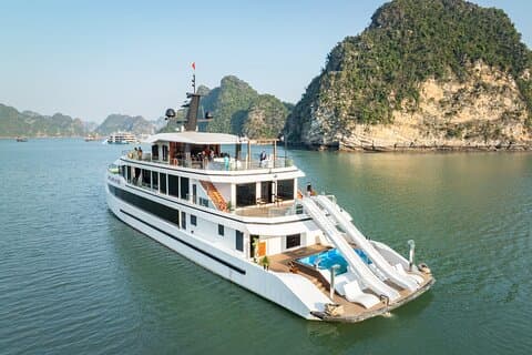 Luxe Halong Bay en Lan Ha Bay dagtour met Hera luxe cruise