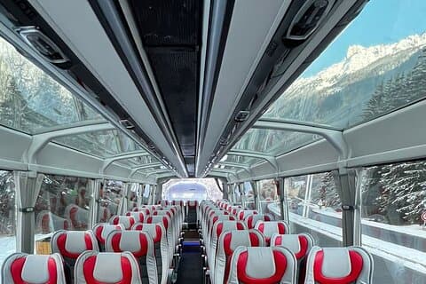 Panoramic Glass Roof Bus to Interlaken Grindelwald Lauterbrunnen