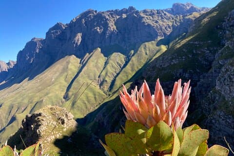 Jonkershoek Panorama Randonnée guidée Stellenbosch Mountains