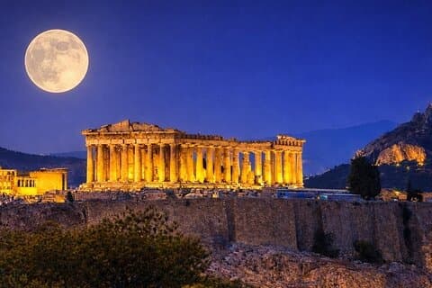 Athen Nachtwanderung