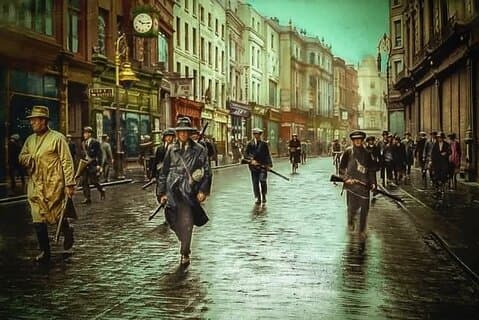 ダブリンのアイルランド革命ウォーキングツアー